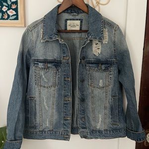 Vintage Distressed Jean Jacket